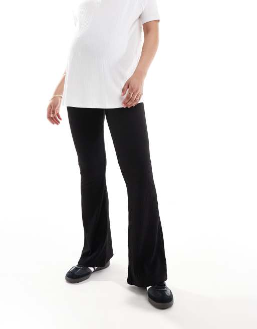 Only Maternity – Czarne spodnie dzwony, 3 z 5