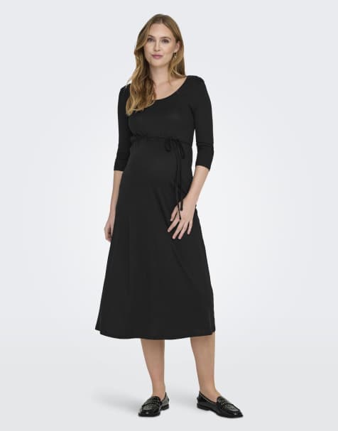 Only Maternity Dress in black