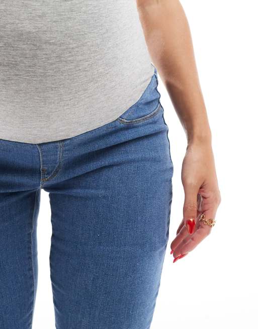 ONLY Maternity - Rain - Blå jeggings , 5 af 5