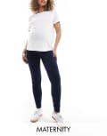 [Only Maternity] ONLY Maternity Rain jeggings in dark blue 8 Dark Blue Denim