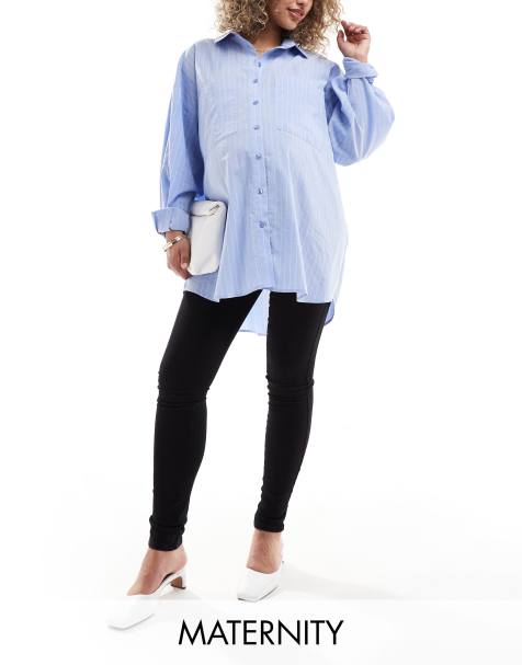 Only Maternity – Royal – Czarne jeansy o obcisłym kroju - view 1
