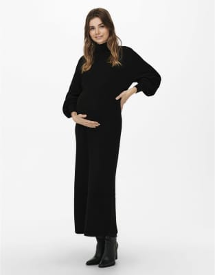ONLY Maternity - Strickkleid in Schwarz 1