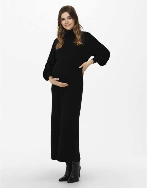 ONLY Maternity – Strickkleid in Schwarz 1 - view 1