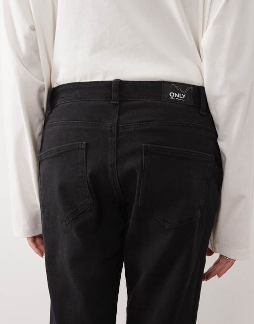 ONLY Maternity - Vasket sorte mom-jeans med høj talje, 4 af 5