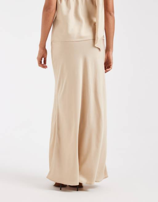 ONLY maxi skirt in beige, 2 of 5