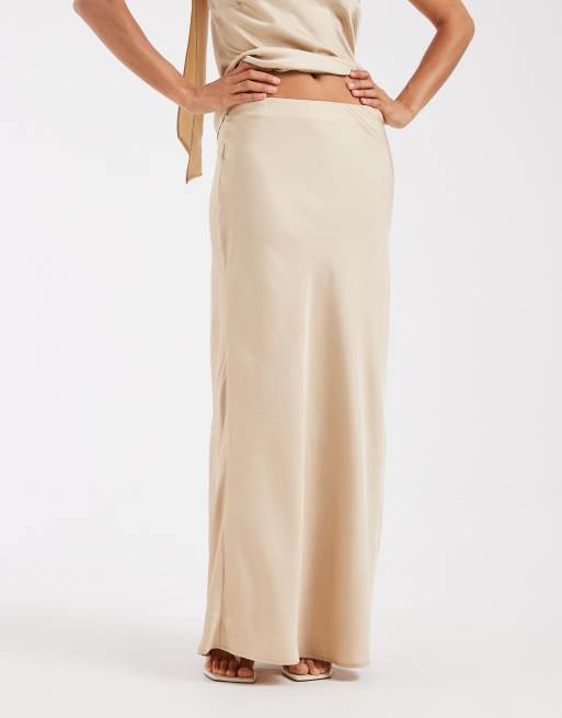 ONLY maxi skirt in beige, 4 of 5