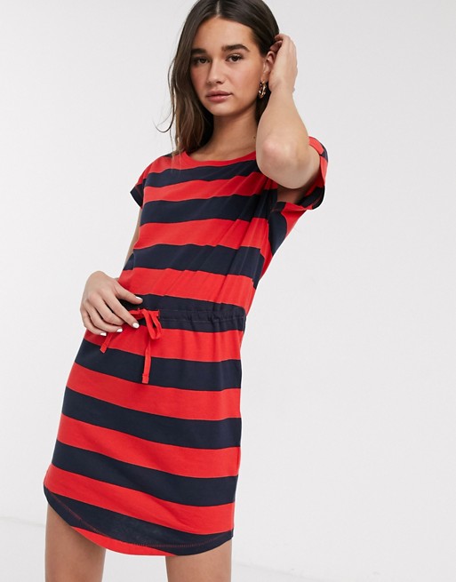 Only May short sleeve tie waist jersey dress