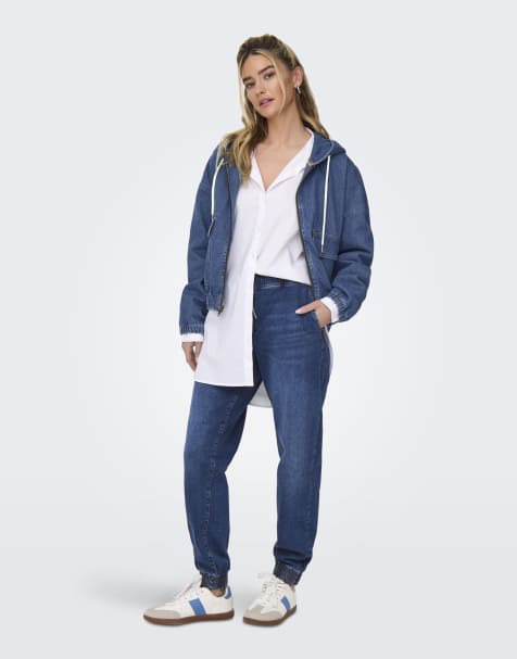 ONLY – Mellanblå jeans med smal passform - view 1