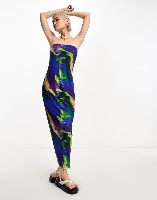 Strapless bodycon hotsell maxi dress