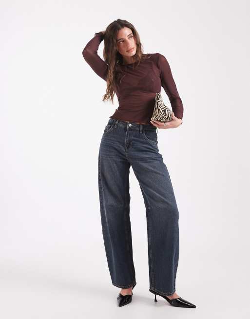 ONLY mesh top in burgundy, 3 of 4