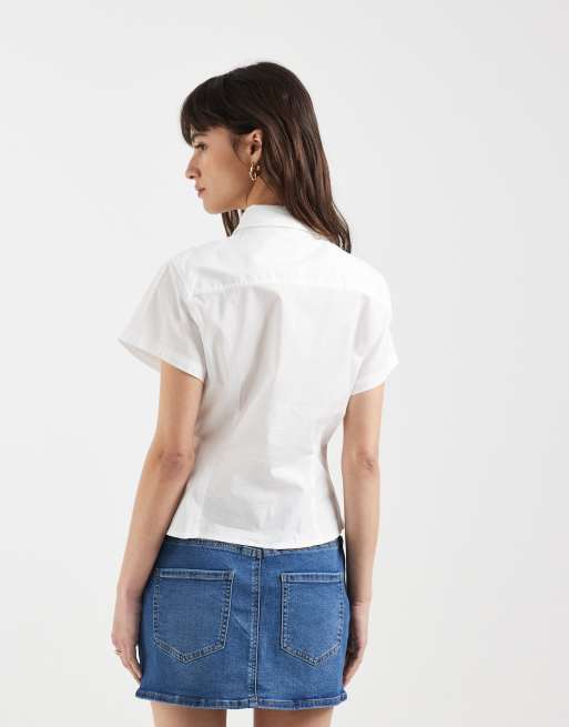 ONLY - Minigonna in denim blu medio, 3 di 5