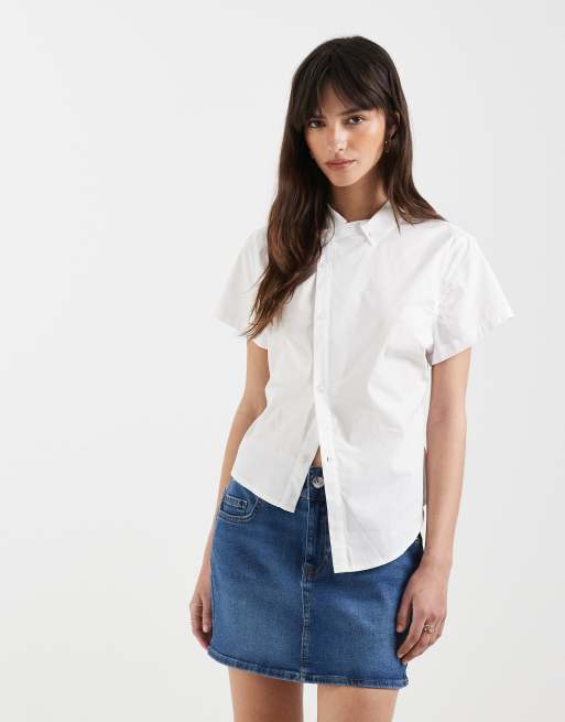 ONLY - Minigonna in denim blu medio, 5 di 5