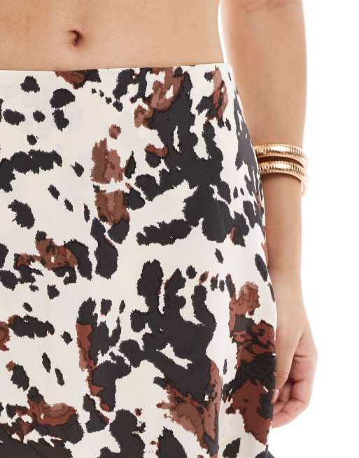 ONLY - Minigonna pantalone con stampa pezzata, 5 di 5