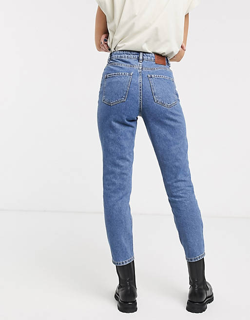 Jeans Only mom jean 90's wash in mid blue 