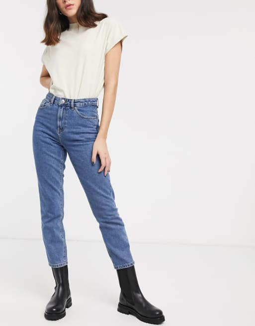 Only mom jean 90's wash in mid blue, 4 of 4