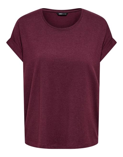 ONLY Moster T-shirt girocollo a maniche corte viola, 7 di 7