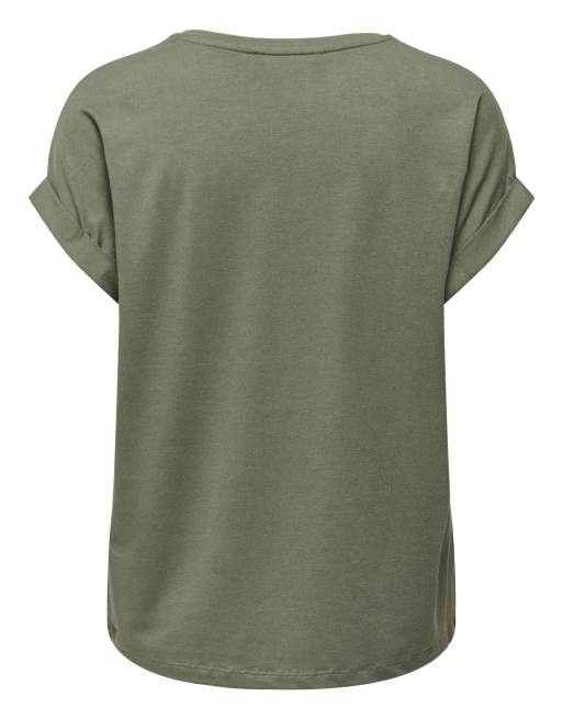 ONLY Moster t-shirt ras de cou à manches courtes vert, 7 de 7