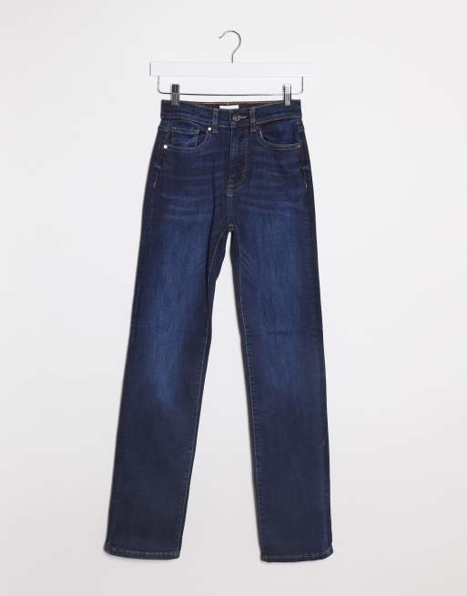 Dark best sale straight jeans