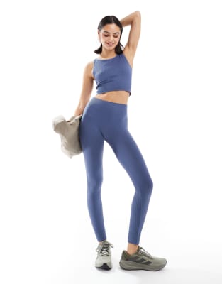 Only - Nahtlose Leggings in Indigoblau, Kombiteil