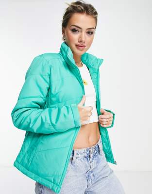 Only Nicole quilt jacket in blue | ASOS