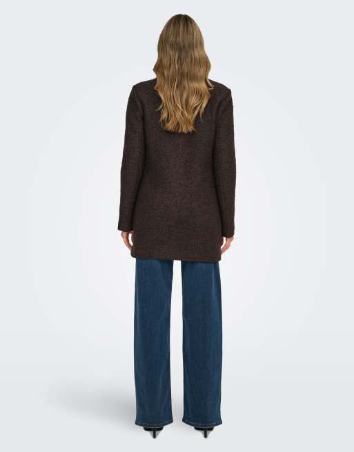 ONLY nouvelle veste bouclée Sophia marron, 2 de 6