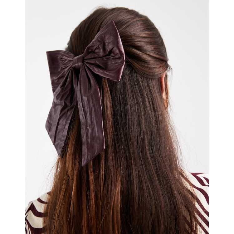 Bandeau Et Nœud Pour Cheveux à Cœur Pailleté - Accessoire Coiffure Tendance - Neuf