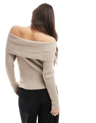 ONLY OFF THE SHOULDER KNIT SWEATER 