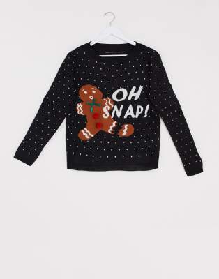 gingerbread oh snap sweater
