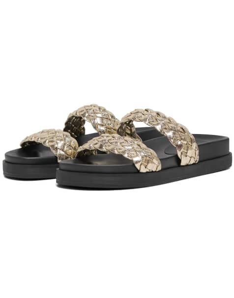 ONLY Onlminnie-16 sandal in gold - view 1