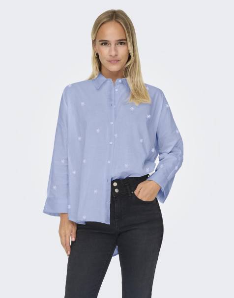 ONLY - Overhemd in brunnera blauw - view 1