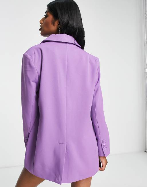 Only oversized blazer in purple ASOS