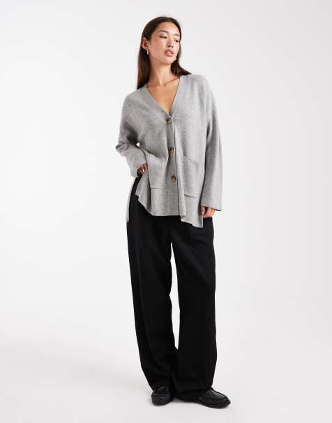 ONLY oversized cardigan in gray - view 1