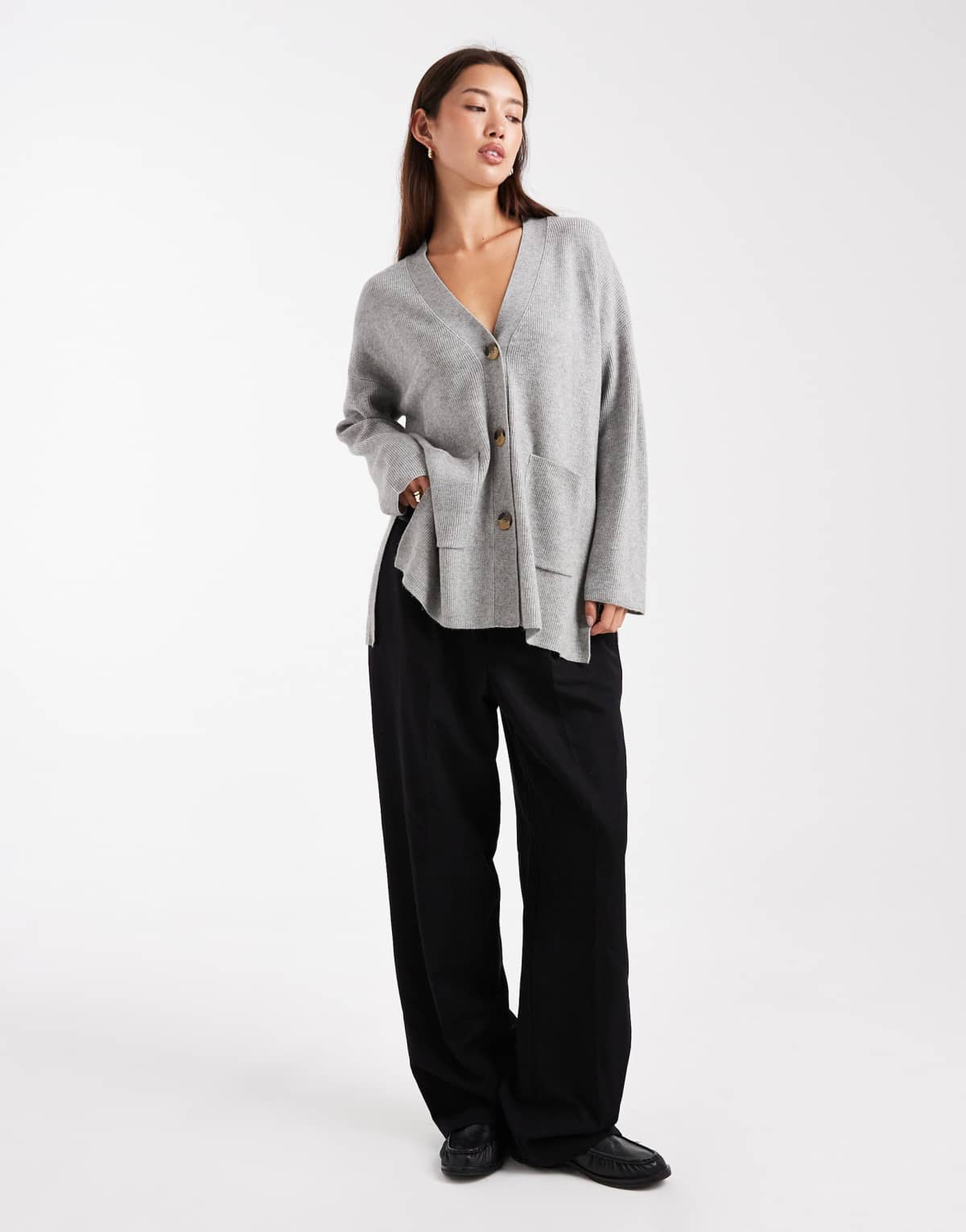 ONLY oversized cardigan in grey