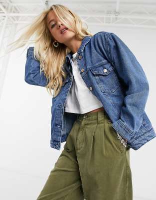 only oversized denim jacket