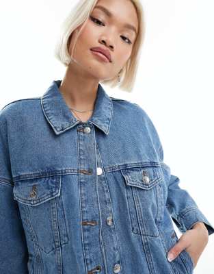 デニムジャケット IONSEOUL Oversize Denim Jacket JE199 DHgate.com:Oversized Denim Jacket with Star Patches - Hip