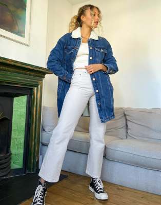 jean jacket shearling collar