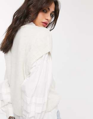 oversized vest knit