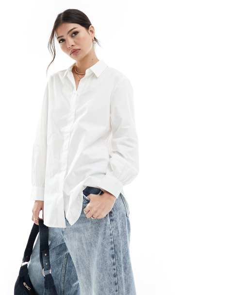 Only - Oversized overhemd in wit - view 1
