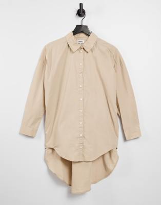 oversize beige shirt