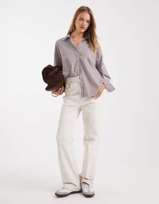 Only Oversized Shirt In White