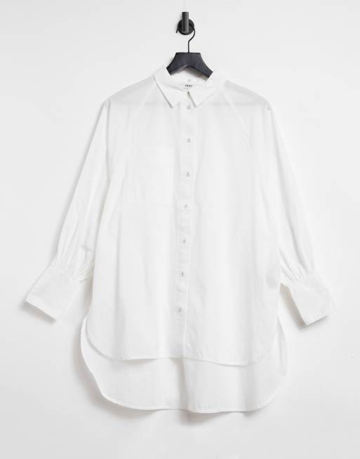 Only oversized shirt in white | ASOS