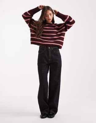 Only Oversized Slouchy Sweater In Red