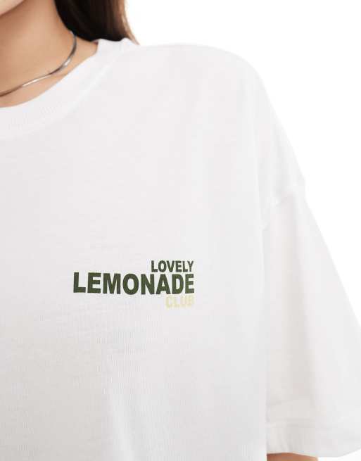 ONLY oversized tee in lemon print