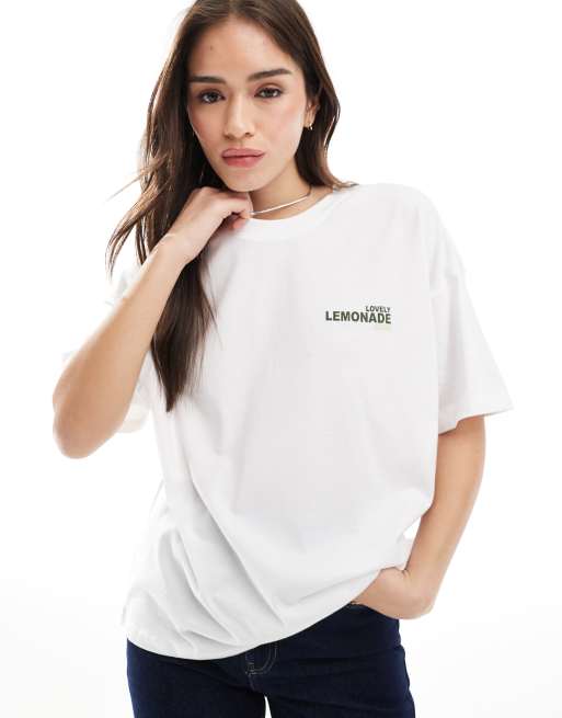 ONLY oversized tee in lemon print