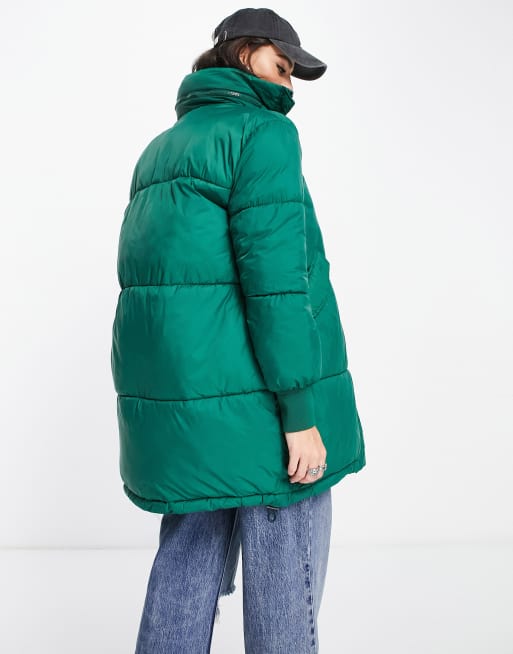 Green coat best sale with hood