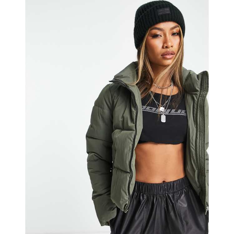 Khaki green deals jacket womens