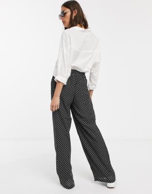 asos polka dot trousers