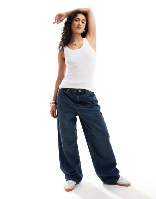 Only - Pakke med 2 tanktops i sort og hvid jersey , 4 af 4