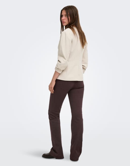 ONLY pantalon classique en marron café, 2 de 7