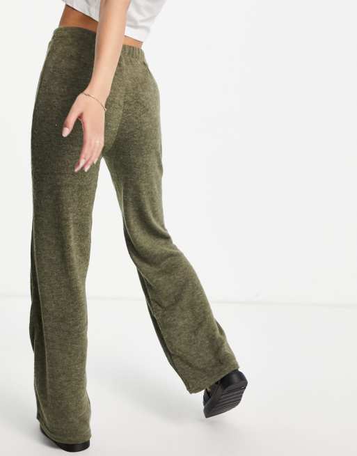Only - Pantalon d'ensemble large en maille - Kaki, 2 de 4